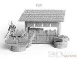 Tabletop Terrain Scatter Terrain Samurai Market Stalls