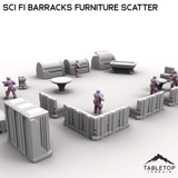Tabletop Terrain Scatter Terrain Sci Fi Barracks Furniture Scatter