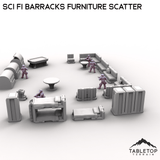 Tabletop Terrain Scatter Terrain Sci Fi Barracks Furniture Scatter