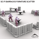 Tabletop Terrain Scatter Terrain Sci Fi Barracks Furniture Scatter