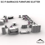Tabletop Terrain Scatter Terrain Sci Fi Barracks Furniture Scatter