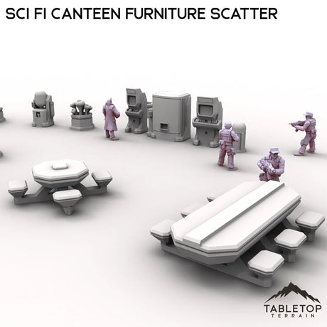 Tabletop Terrain Scatter Terrain Sci Fi Canteen Furniture Scatter