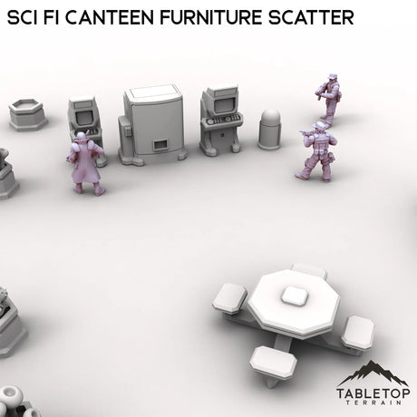 Tabletop Terrain Scatter Terrain Sci Fi Canteen Furniture Scatter