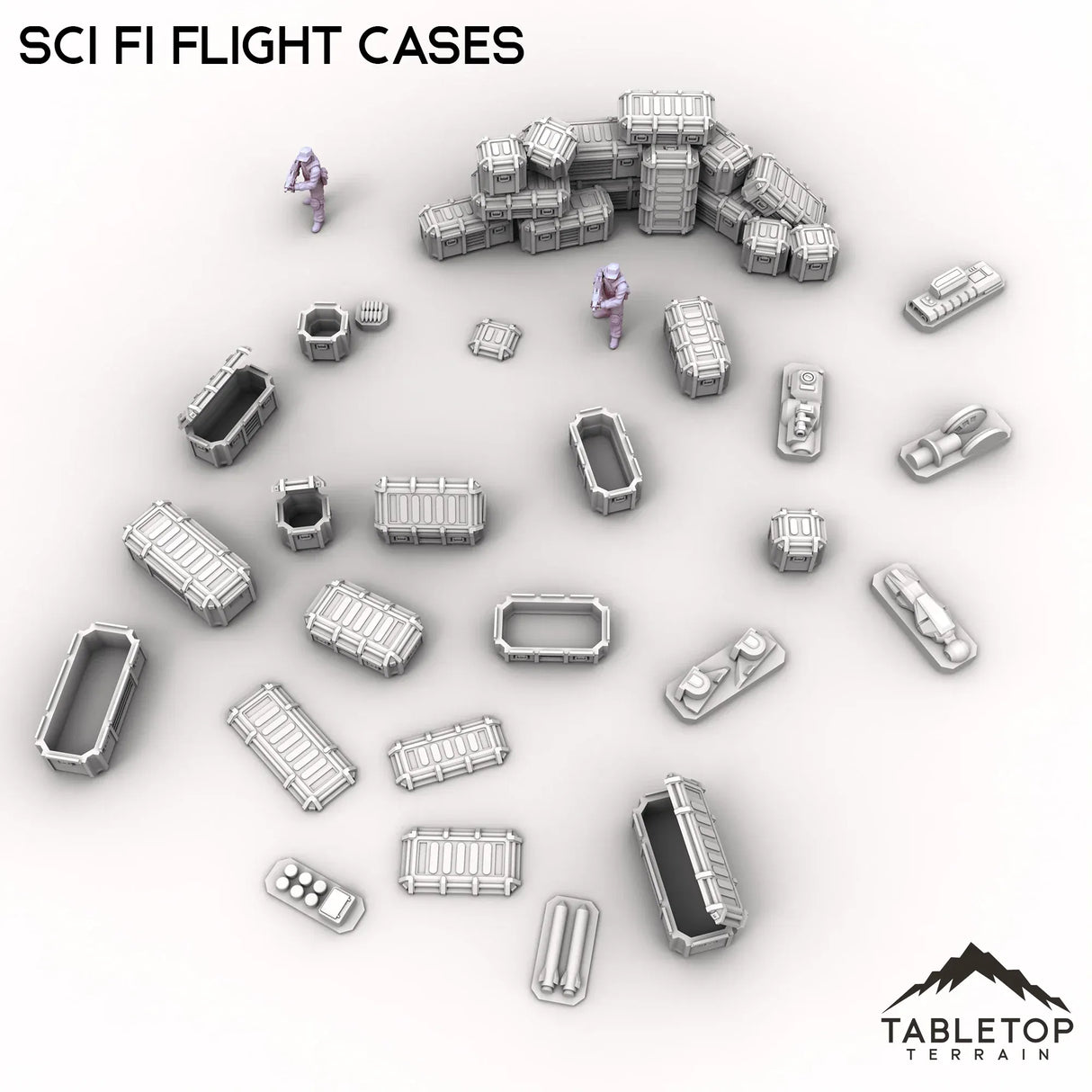 Tabletop Terrain Scatter Terrain Sci Fi Flight Cases Scatter