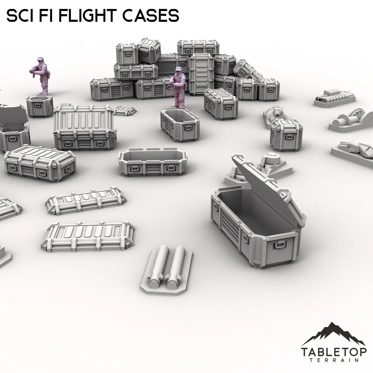 Tabletop Terrain Scatter Terrain Sci Fi Flight Cases Scatter
