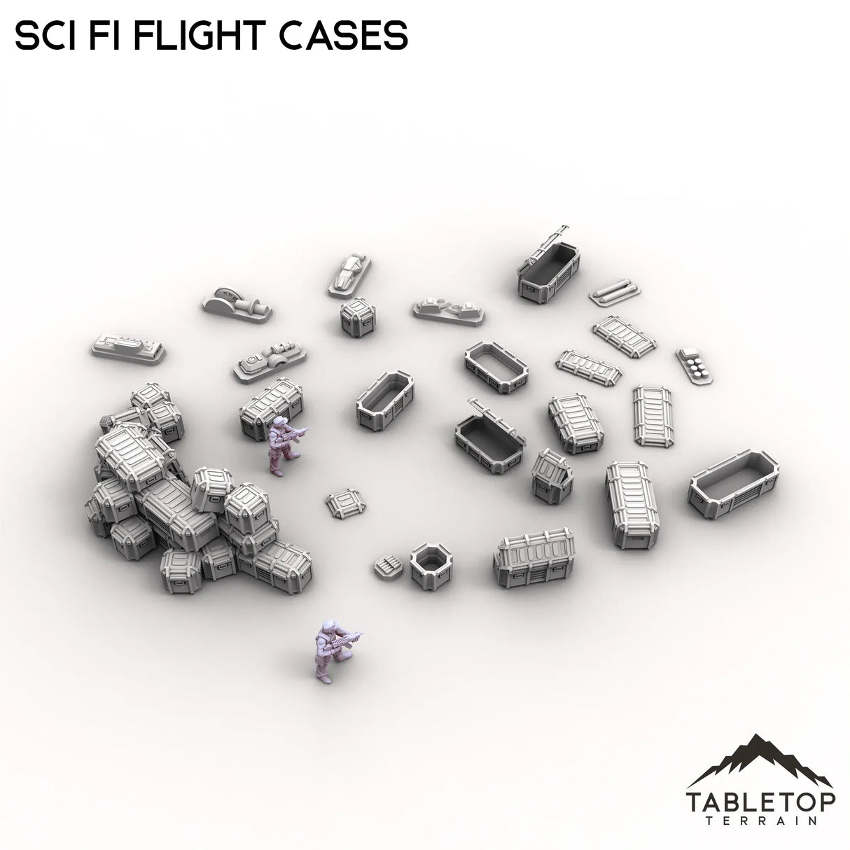 Tabletop Terrain Scatter Terrain Sci Fi Flight Cases Scatter