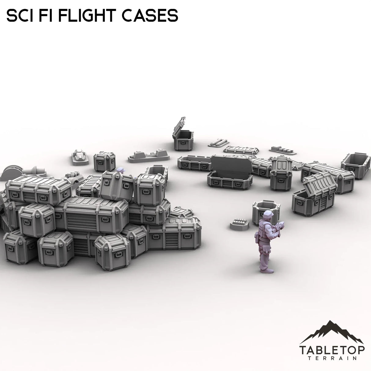 Tabletop Terrain Scatter Terrain Sci Fi Flight Cases Scatter