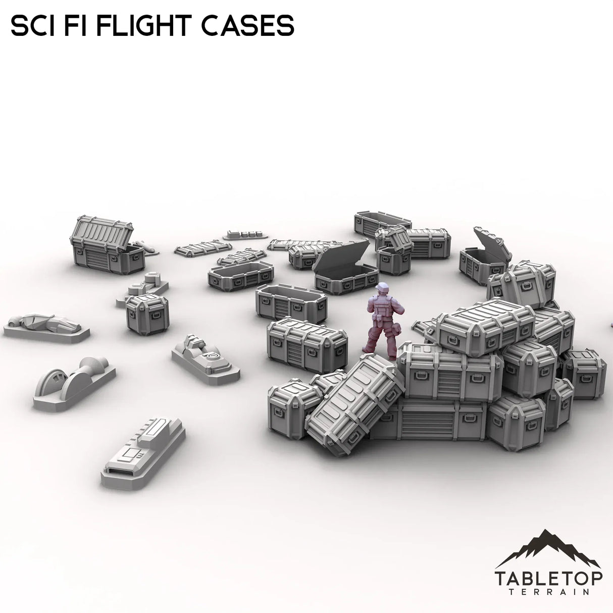 Tabletop Terrain Scatter Terrain Sci Fi Flight Cases Scatter