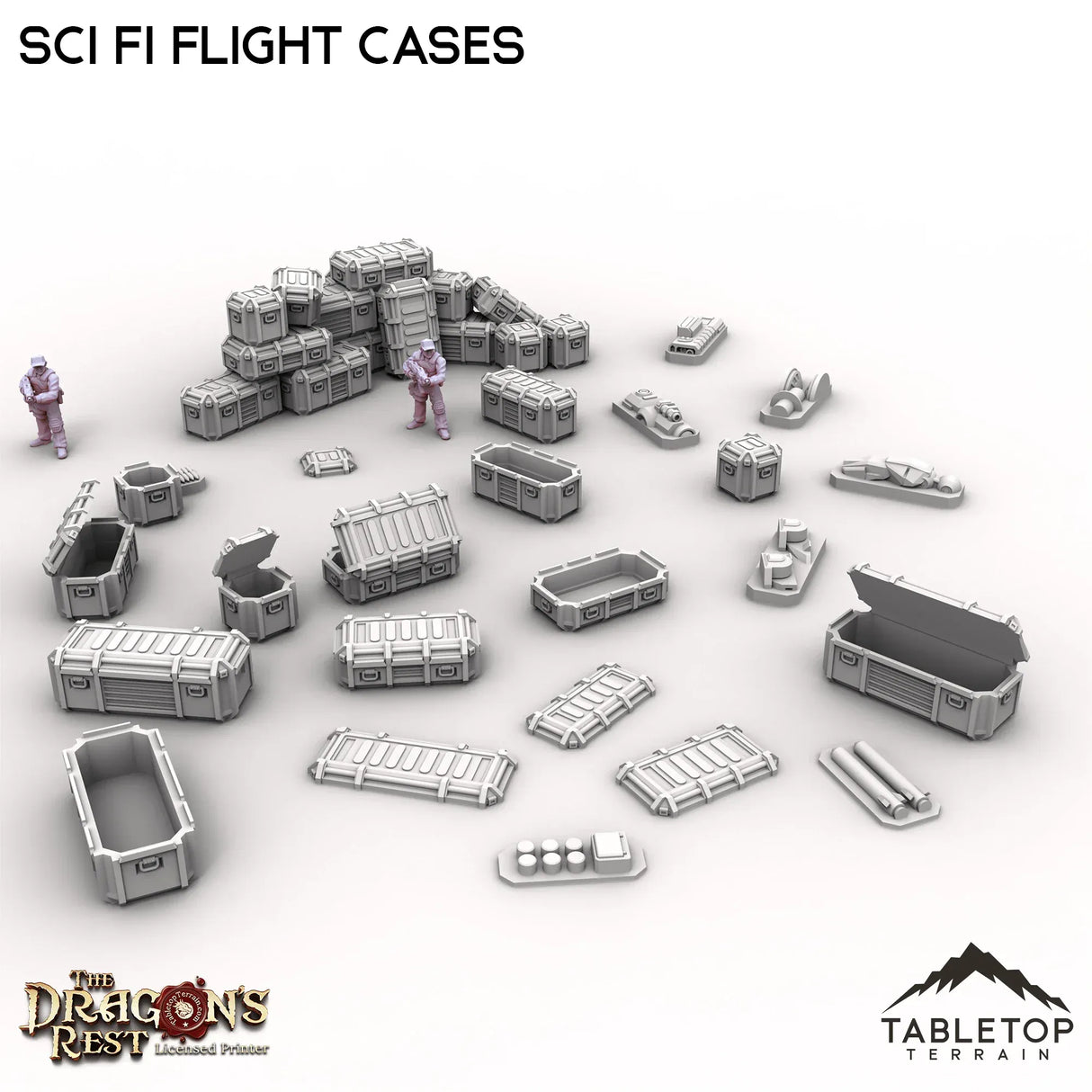 Tabletop Terrain Scatter Terrain Sci Fi Flight Cases Scatter