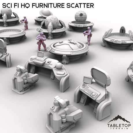 Tabletop Terrain Scatter Terrain Sci Fi HQ Furniture Scatter