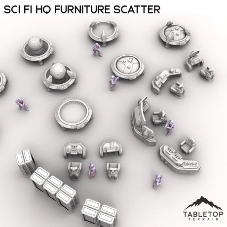 Tabletop Terrain Scatter Terrain Sci Fi HQ Furniture Scatter