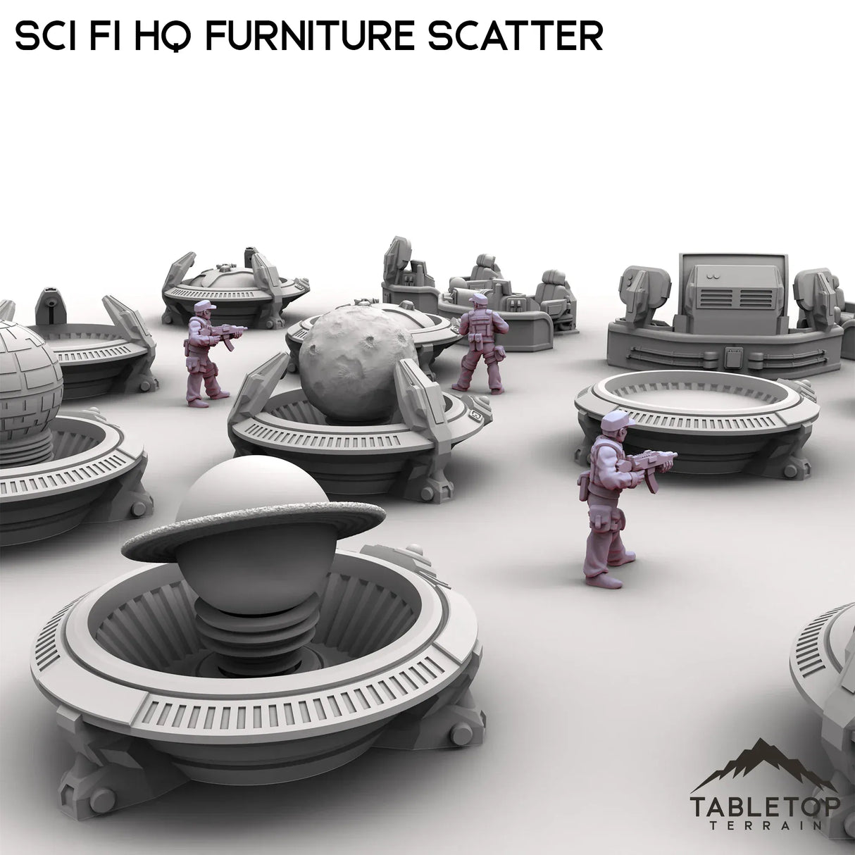 Tabletop Terrain Scatter Terrain Sci Fi HQ Furniture Scatter
