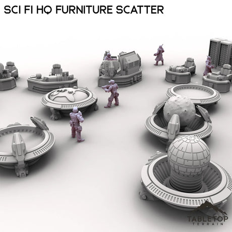 Tabletop Terrain Scatter Terrain Sci Fi HQ Furniture Scatter