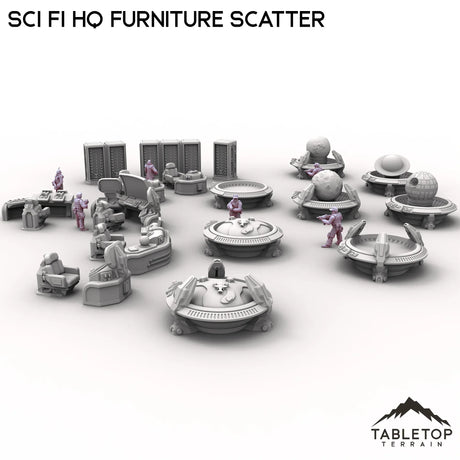 Tabletop Terrain Scatter Terrain Sci Fi HQ Furniture Scatter
