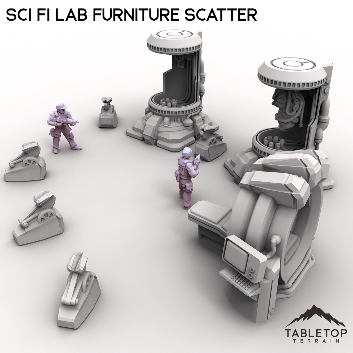 Tabletop Terrain Scatter Terrain Sci Fi Lab Furniture Scatter