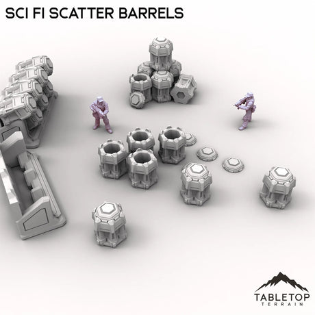 Tabletop Terrain Scatter Terrain Sci Fi Scatter Barrels