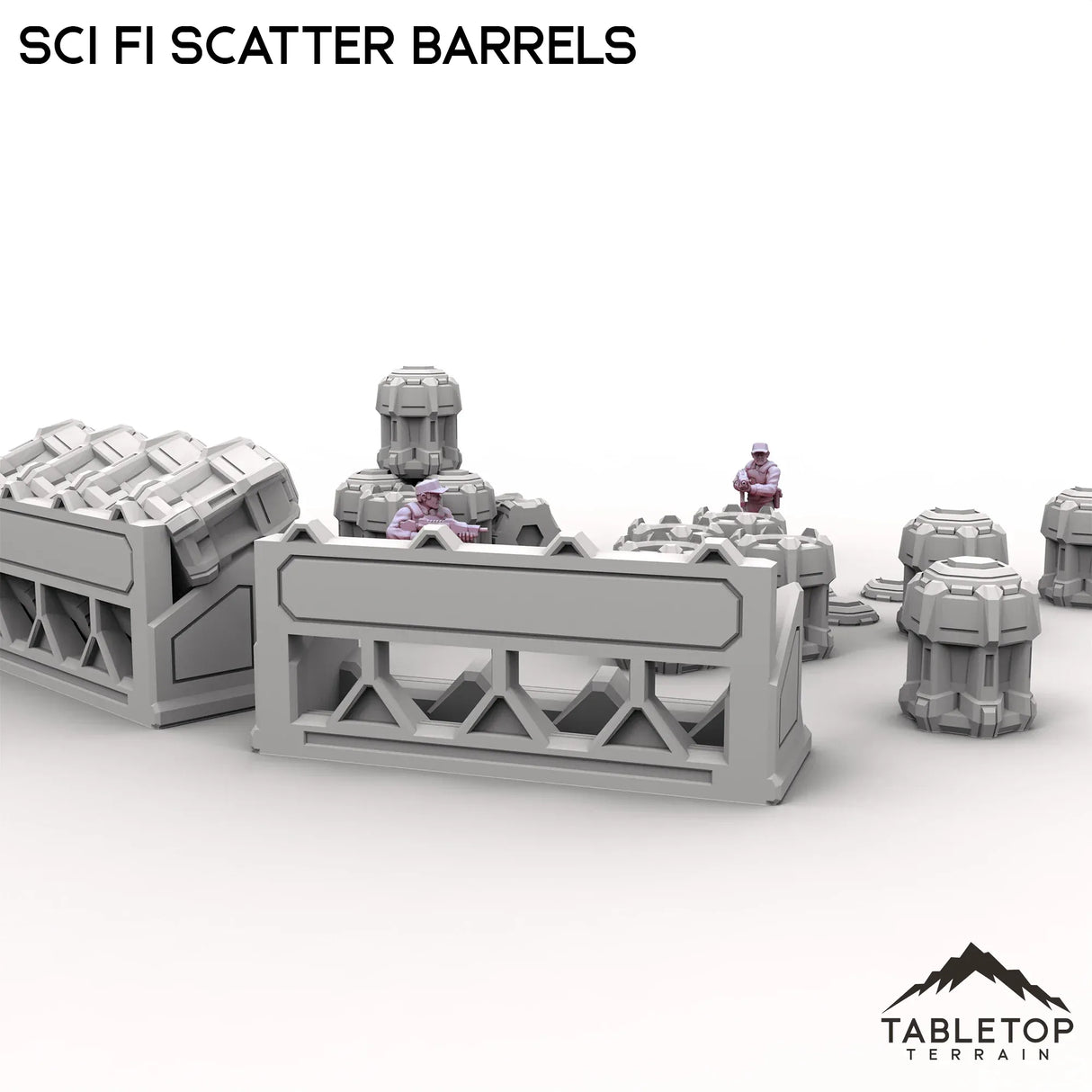 Tabletop Terrain Scatter Terrain Sci Fi Scatter Barrels