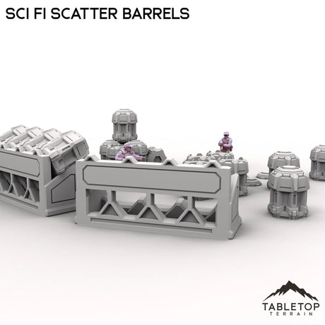 Tabletop Terrain Scatter Terrain Sci Fi Scatter Barrels