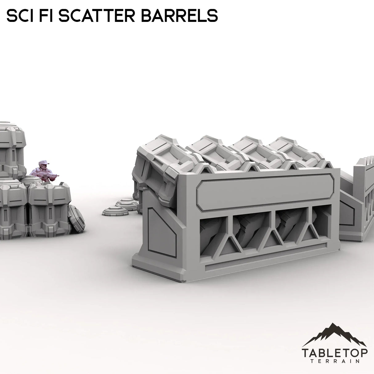 Tabletop Terrain Scatter Terrain Sci Fi Scatter Barrels