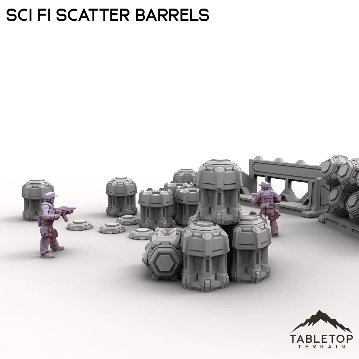 Tabletop Terrain Scatter Terrain Sci Fi Scatter Barrels
