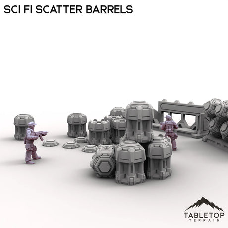 Tabletop Terrain Scatter Terrain Sci Fi Scatter Barrels