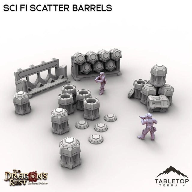 Tabletop Terrain Scatter Terrain Sci Fi Scatter Barrels