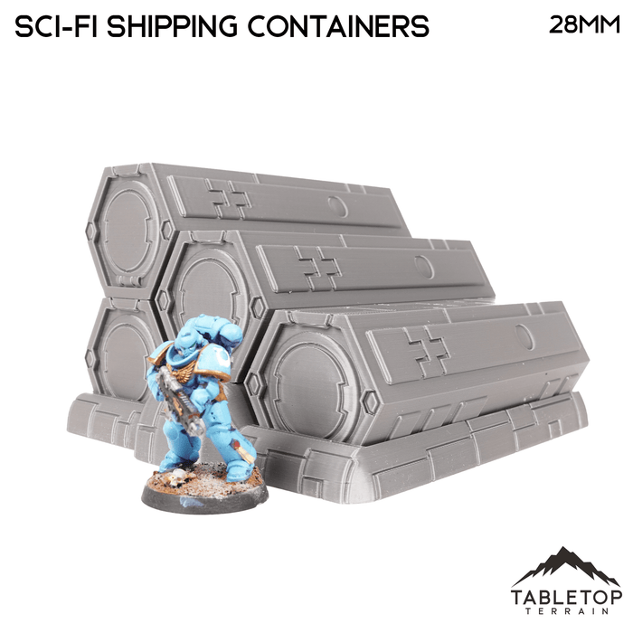 Tabletop Terrain Scatter Terrain Sci-Fi Shipping Containers - Scatter Terrain