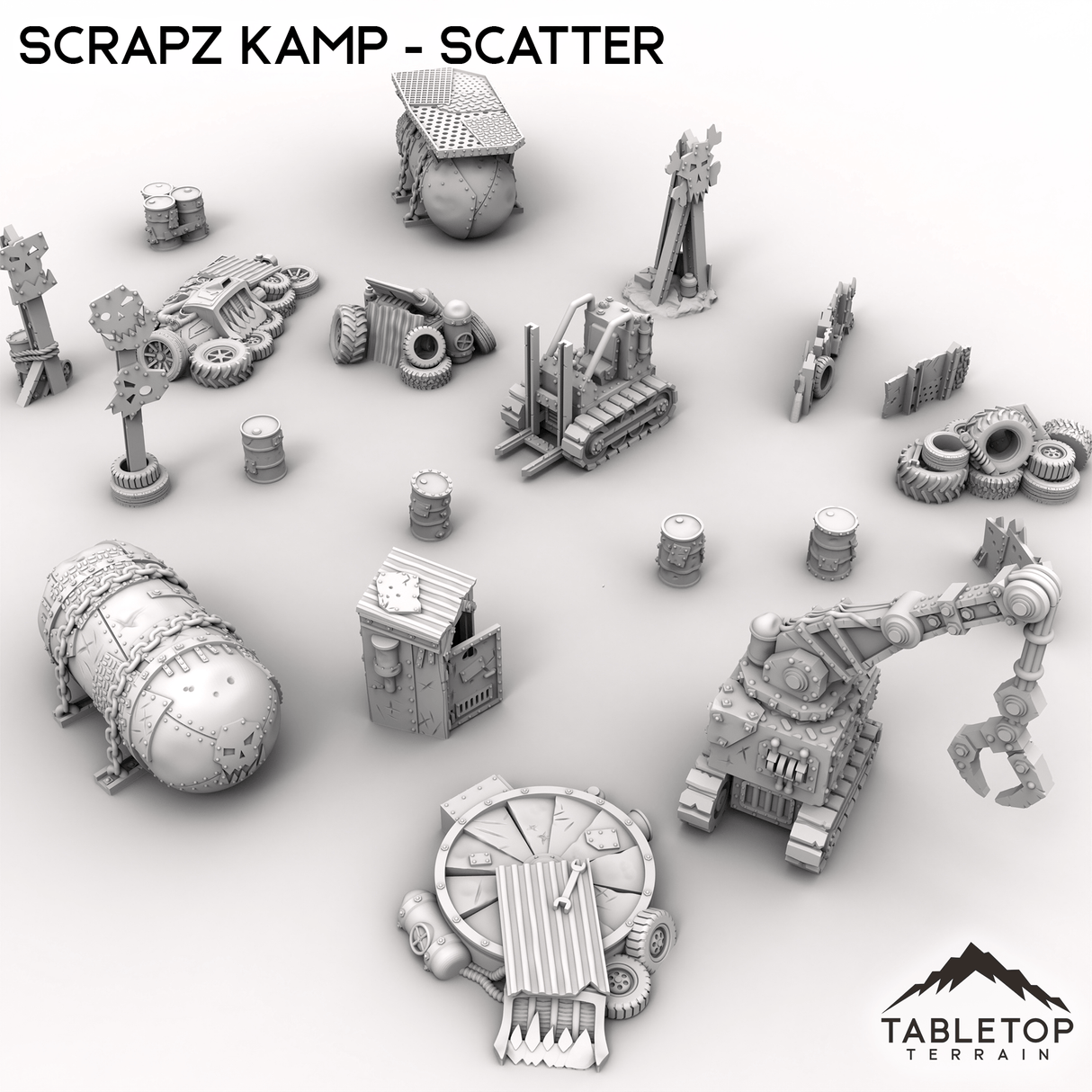 Tabletop Terrain Scatter Terrain Scrapz Kamp - Scatter