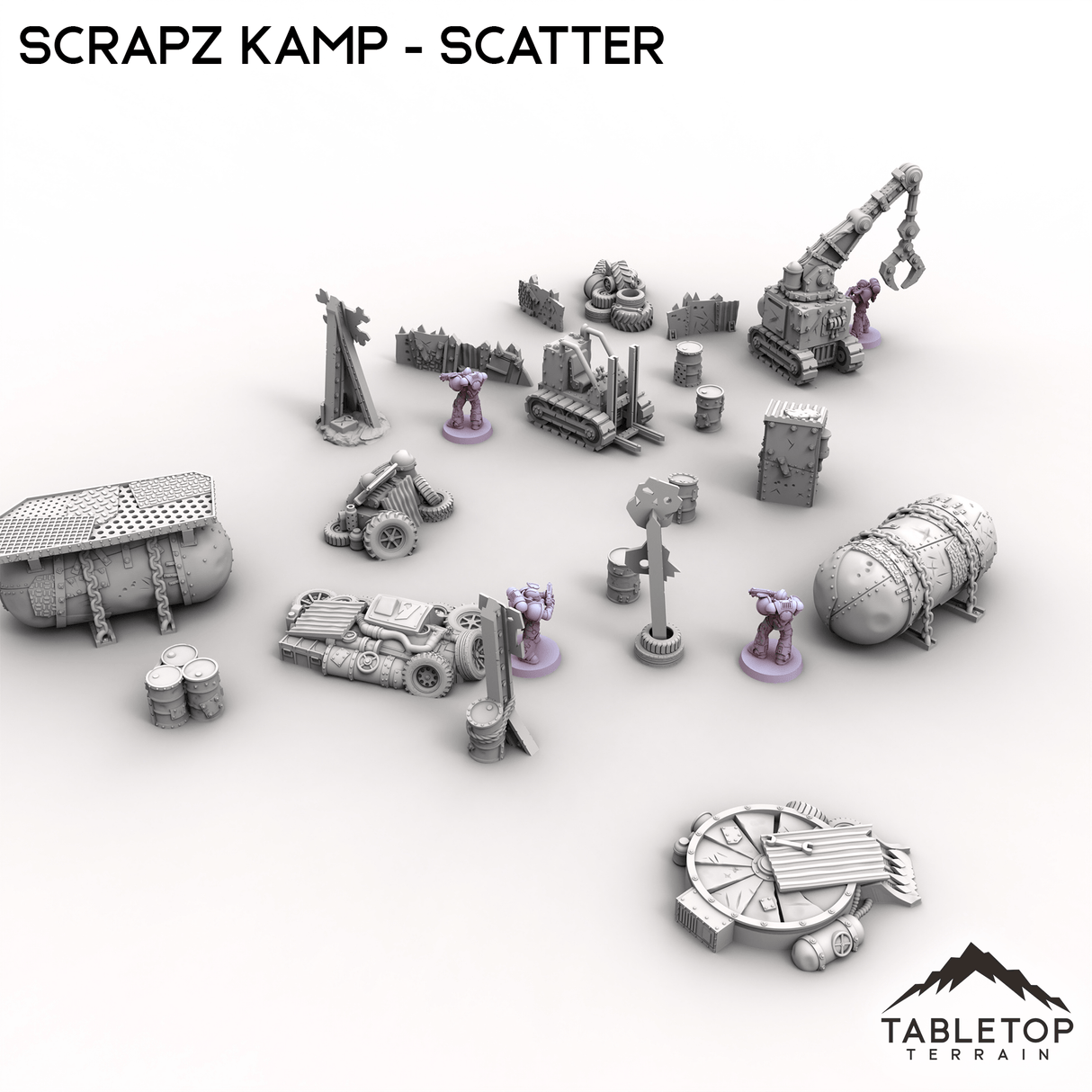 Tabletop Terrain Scatter Terrain Scrapz Kamp - Scatter