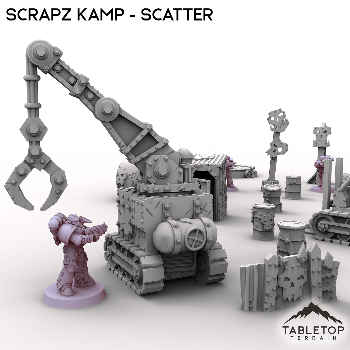 Tabletop Terrain Scatter Terrain Scrapz Kamp - Scatter