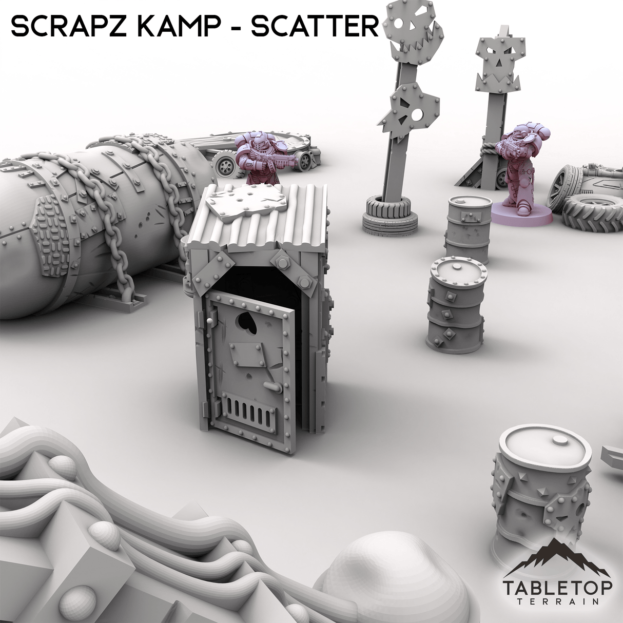 Tabletop Terrain Scatter Terrain Scrapz Kamp - Scatter
