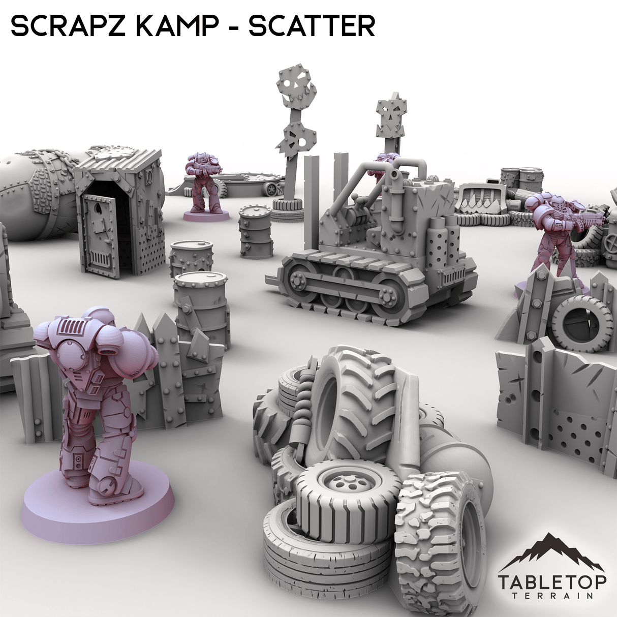 Tabletop Terrain Scatter Terrain Scrapz Kamp - Scatter