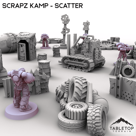 Tabletop Terrain Scatter Terrain Scrapz Kamp - Scatter