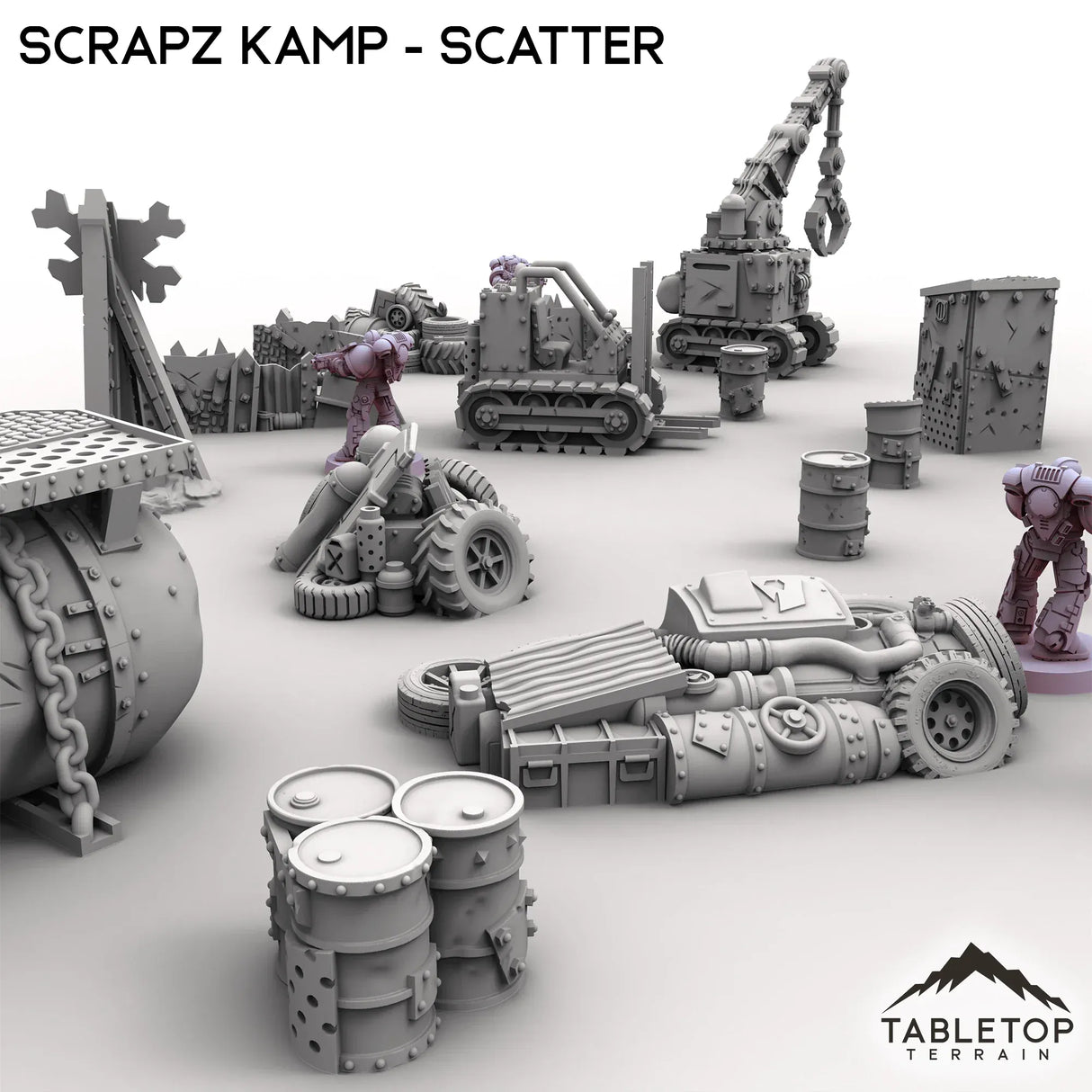 Tabletop Terrain Scatter Terrain Scrapz Kamp - Scatter