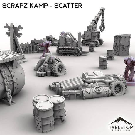Tabletop Terrain Scatter Terrain Scrapz Kamp - Scatter
