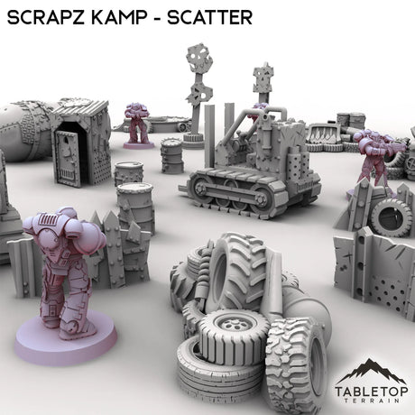 Tabletop Terrain Scatter Terrain Scrapz Kamp - Scatter