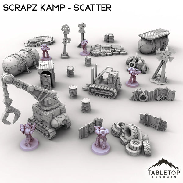 Tabletop Terrain Scatter Terrain Scrapz Kamp - Scatter