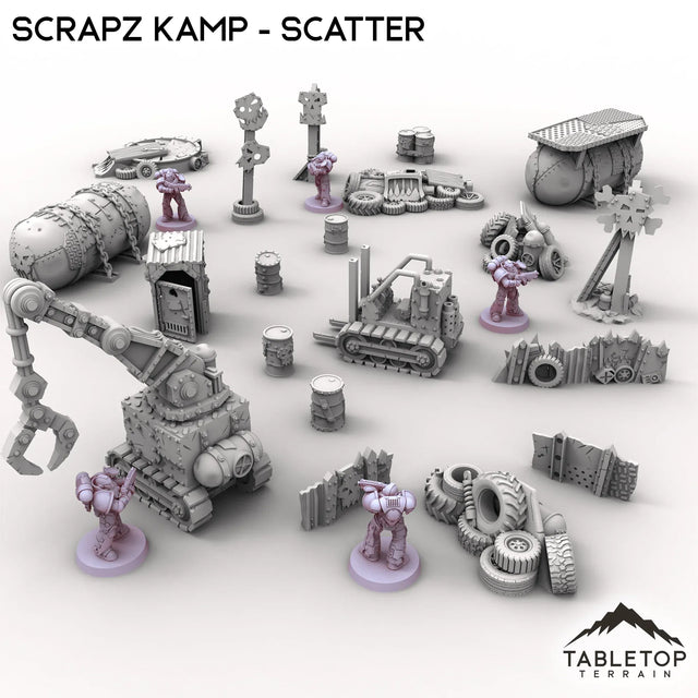 Tabletop Terrain Scatter Terrain Scrapz Kamp - Scatter