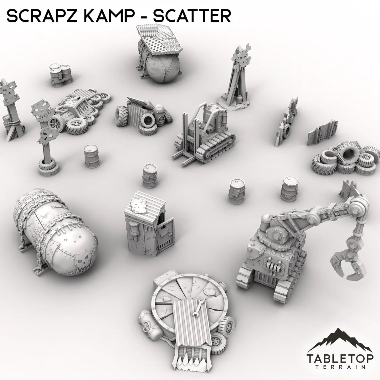 Tabletop Terrain Scatter Terrain Scrapz Kamp - Scatter