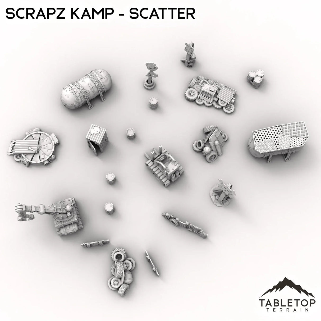 Tabletop Terrain Scatter Terrain Scrapz Kamp - Scatter
