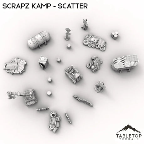 Tabletop Terrain Scatter Terrain Scrapz Kamp - Scatter