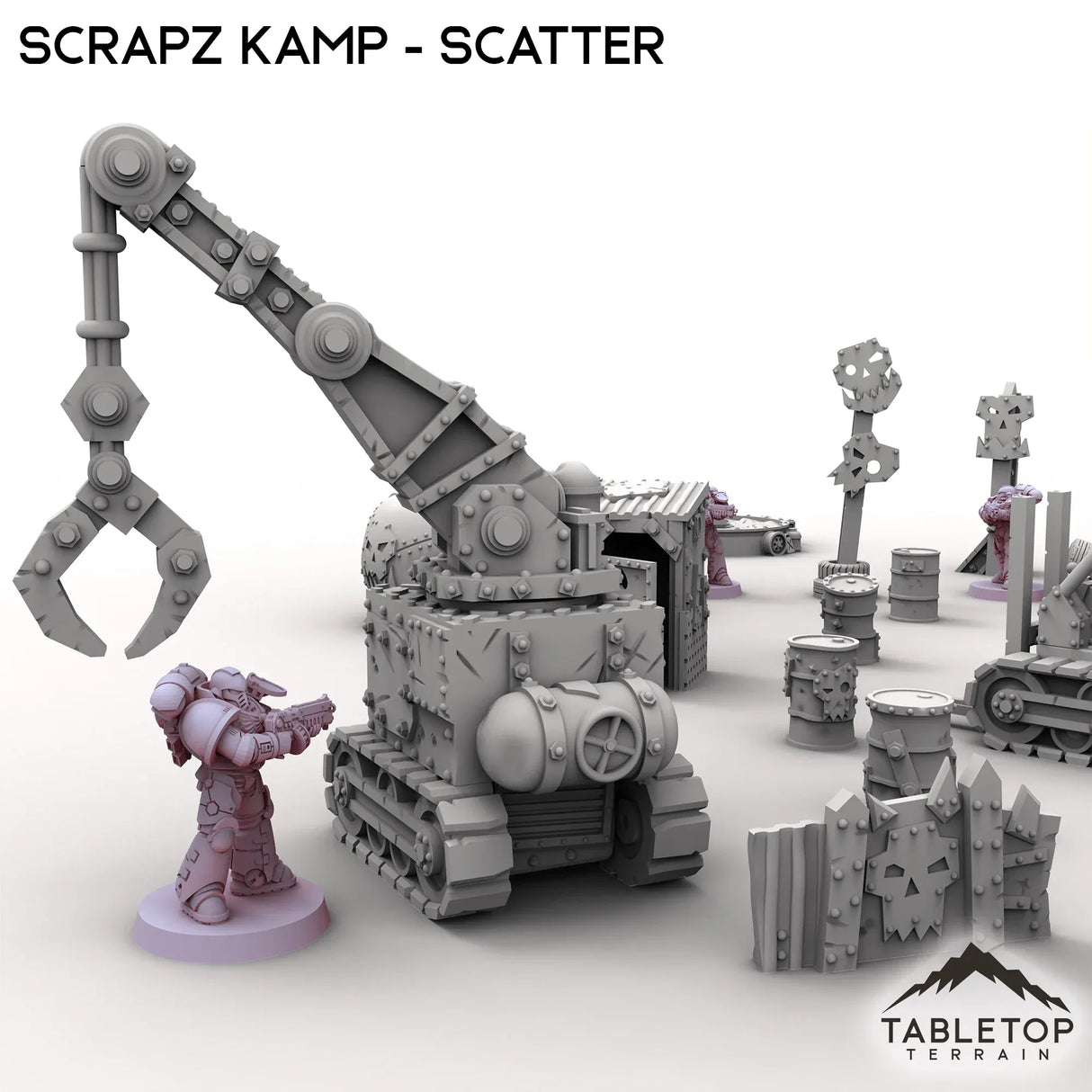 Tabletop Terrain Scatter Terrain Scrapz Kamp - Scatter