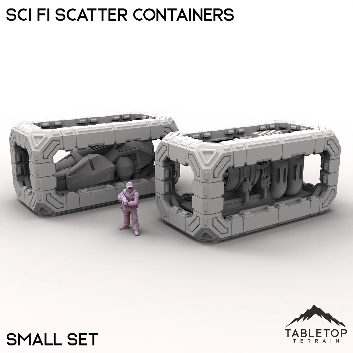 Tabletop Terrain Scatter Terrain Small Sci Fi Scatter Containers