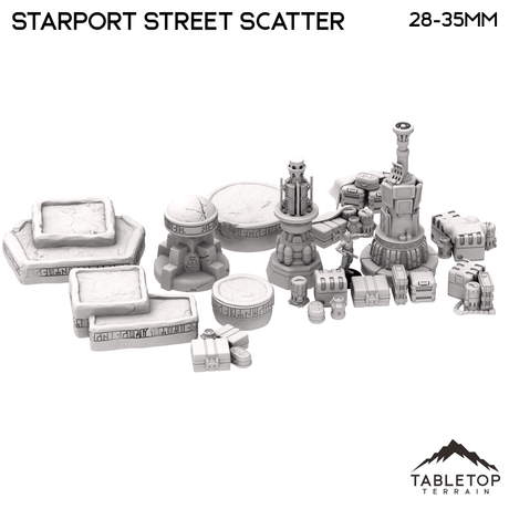 Tabletop Terrain Scatter Terrain Starport Street Scatter