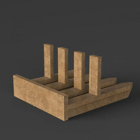 Tabletop Terrain Scatter Terrain Tank Traps - WWII Scatter Terrain