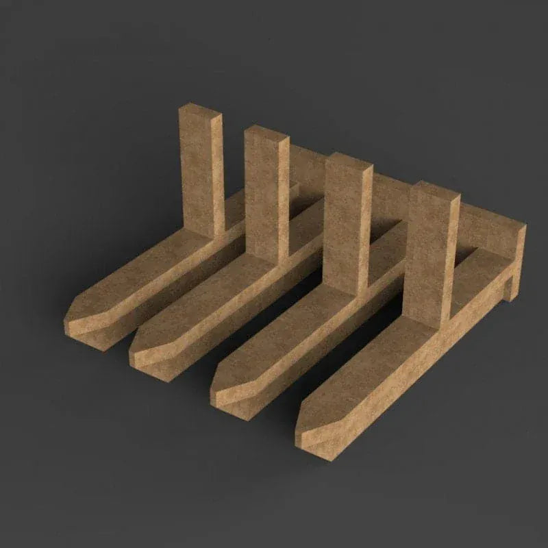 Tabletop Terrain Scatter Terrain Tank Traps - WWII Scatter Terrain