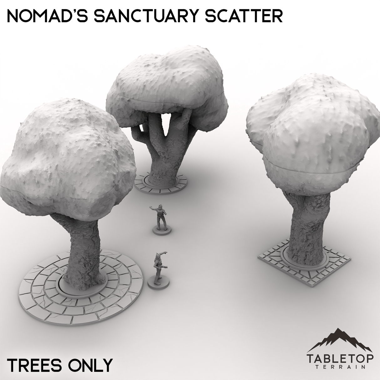 Tabletop Terrain Scatter Terrain Trees Only / 28/35mm Nomad's Sanctuary Scatter