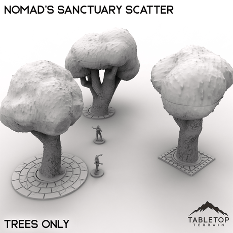 Tabletop Terrain Scatter Terrain Trees Only / 28/35mm Nomad's Sanctuary Scatter