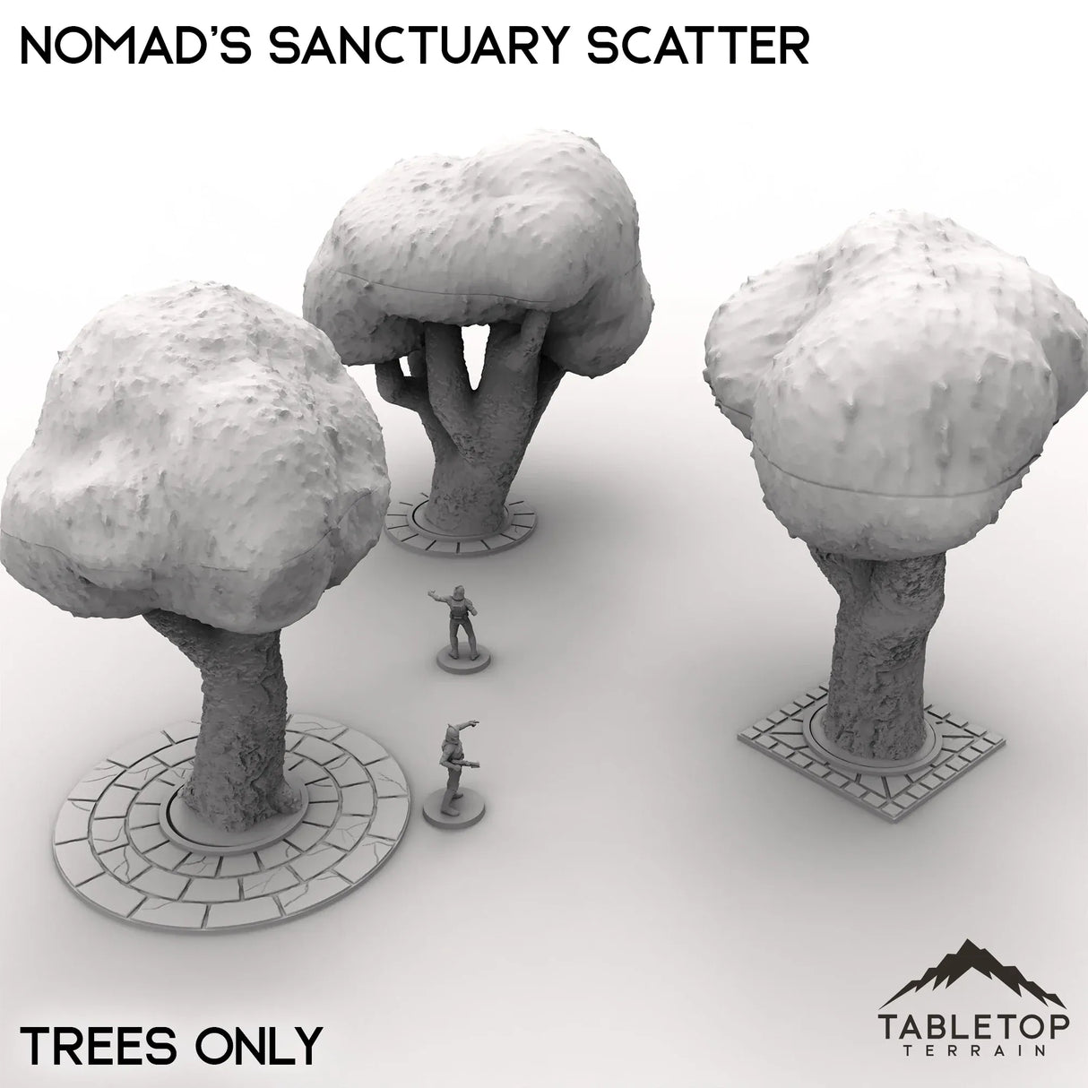 Tabletop Terrain Scatter Terrain Trees Only / 28/35mm Nomad's Sanctuary Scatter