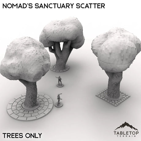 Tabletop Terrain Scatter Terrain Trees Only / 28/35mm Nomad's Sanctuary Scatter